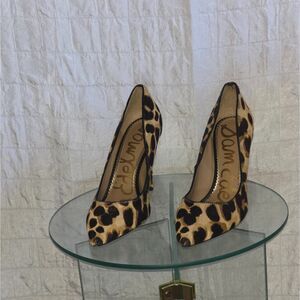 Sam Edelman Heels; Pointed Toe Pump; Leopard Print Pump; Animal Print Heel